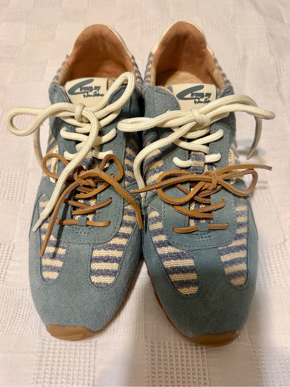 Circus NY by Sam Edelman Blue Striped Suede Sneakers - Brand New without tag